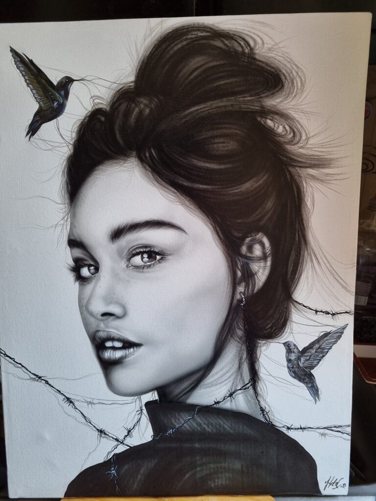 Mujer con Mariposas 2